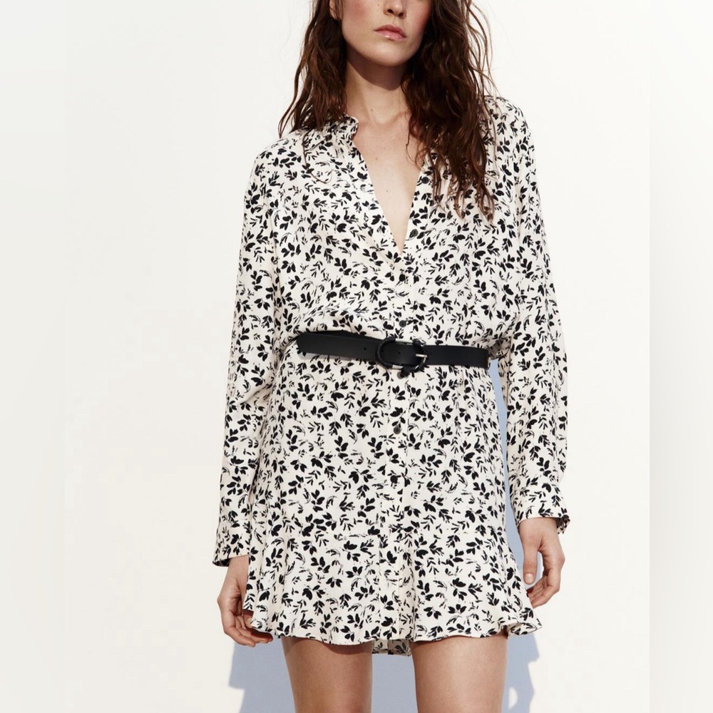 NWT Zara Shirt Dress with Belt